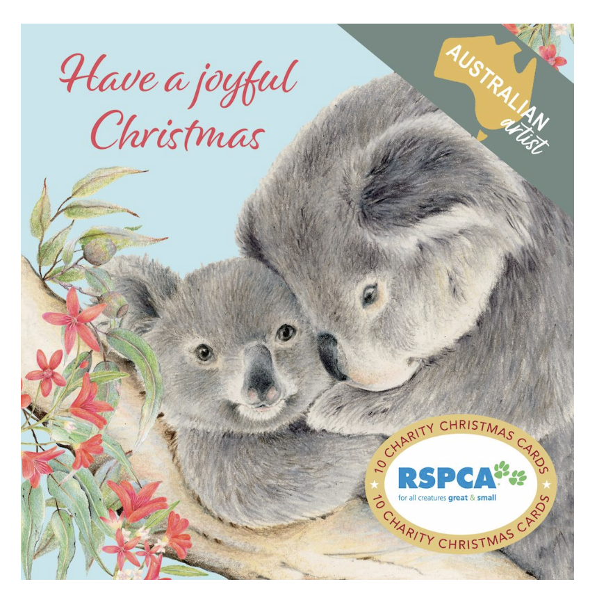 RSPCA Christmas Card Pack - Joyful Koala 1