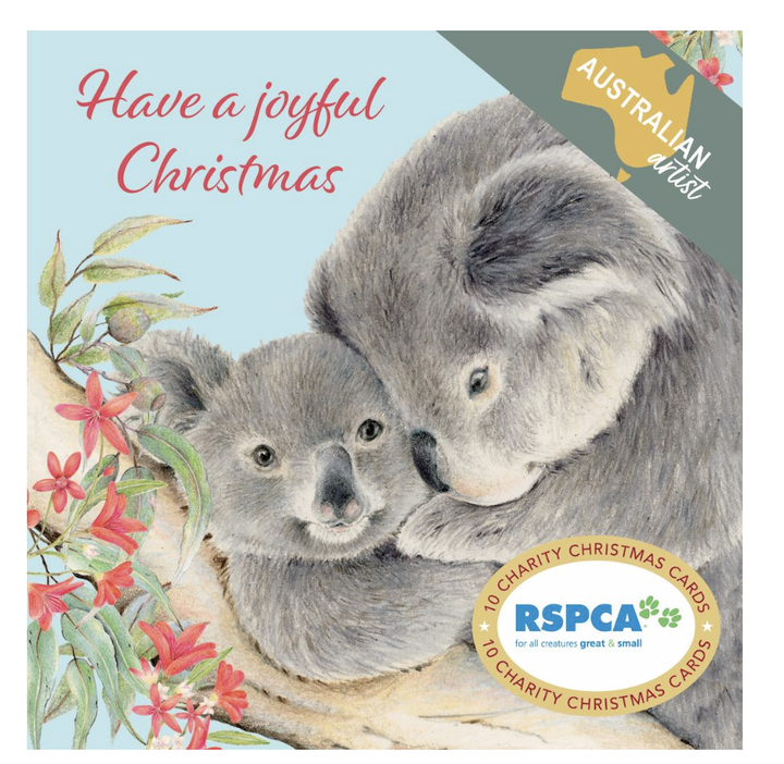 RSPCA Christmas Card Pack - Joyful Koala 1
