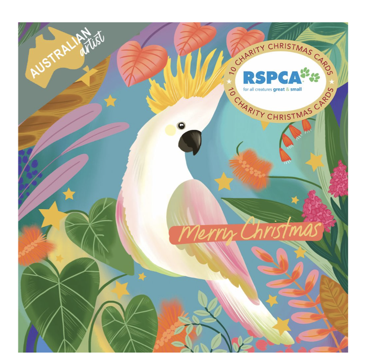 RSPCA Christmas Card Pack - Cockatoo 4