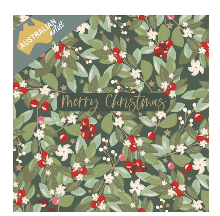 BCNA Christmas Card Pack - Leaves And Berries 16