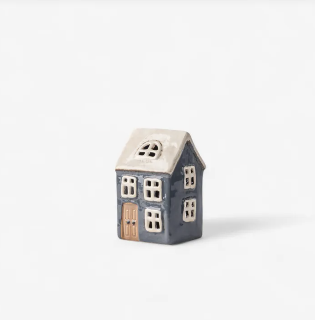 Alsace Tea Light House Navy
