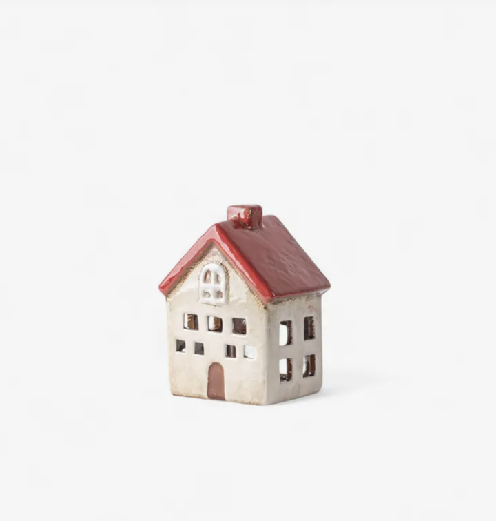 Alsace Tea Light Villa Red White