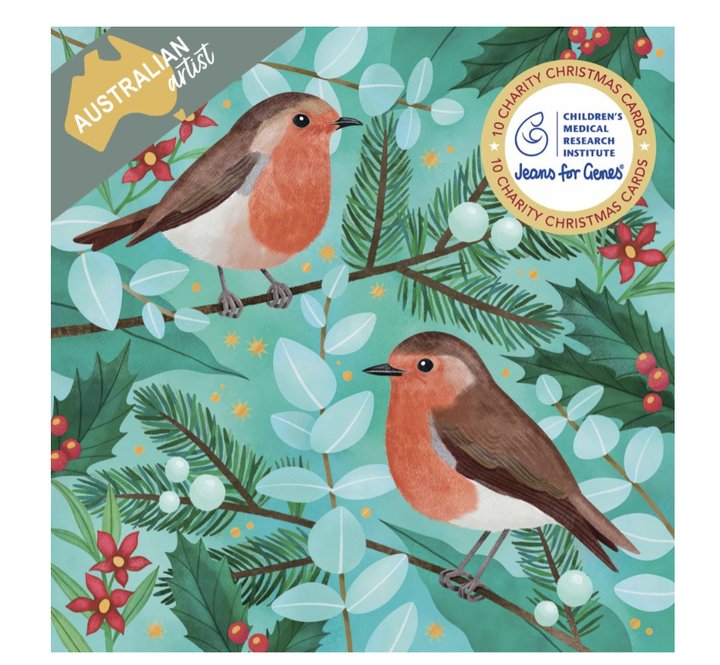 CMRI Christmas Card Pack - Robins 19