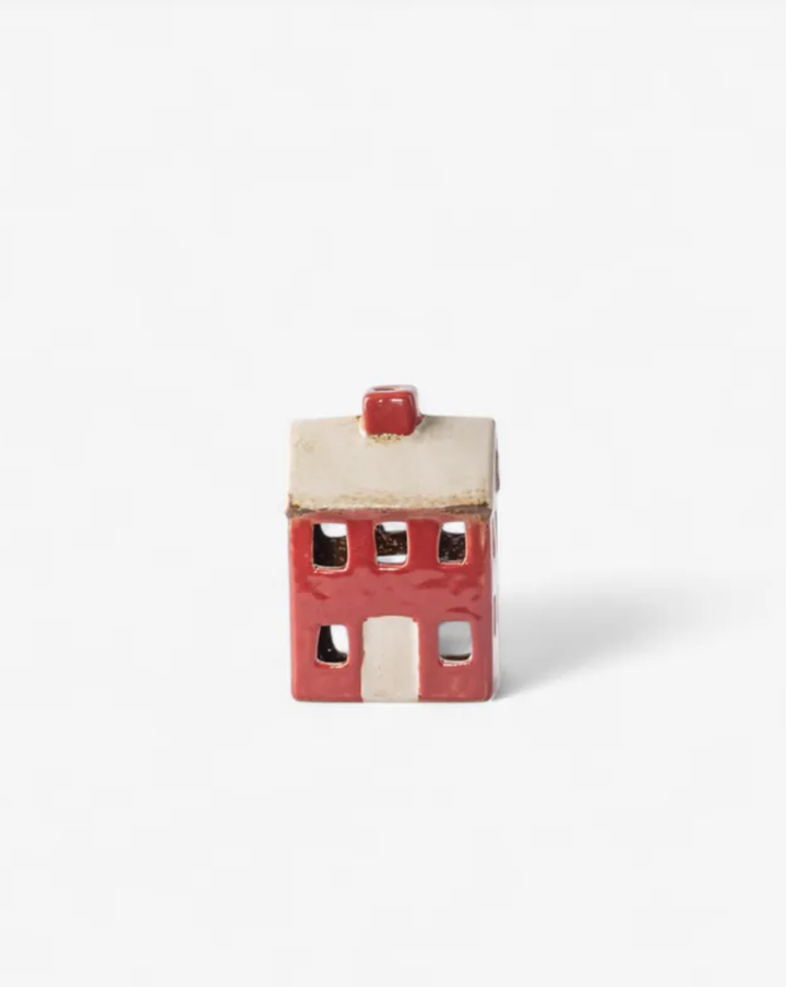 Alsace Petite Tea Light Chalet Red Cream