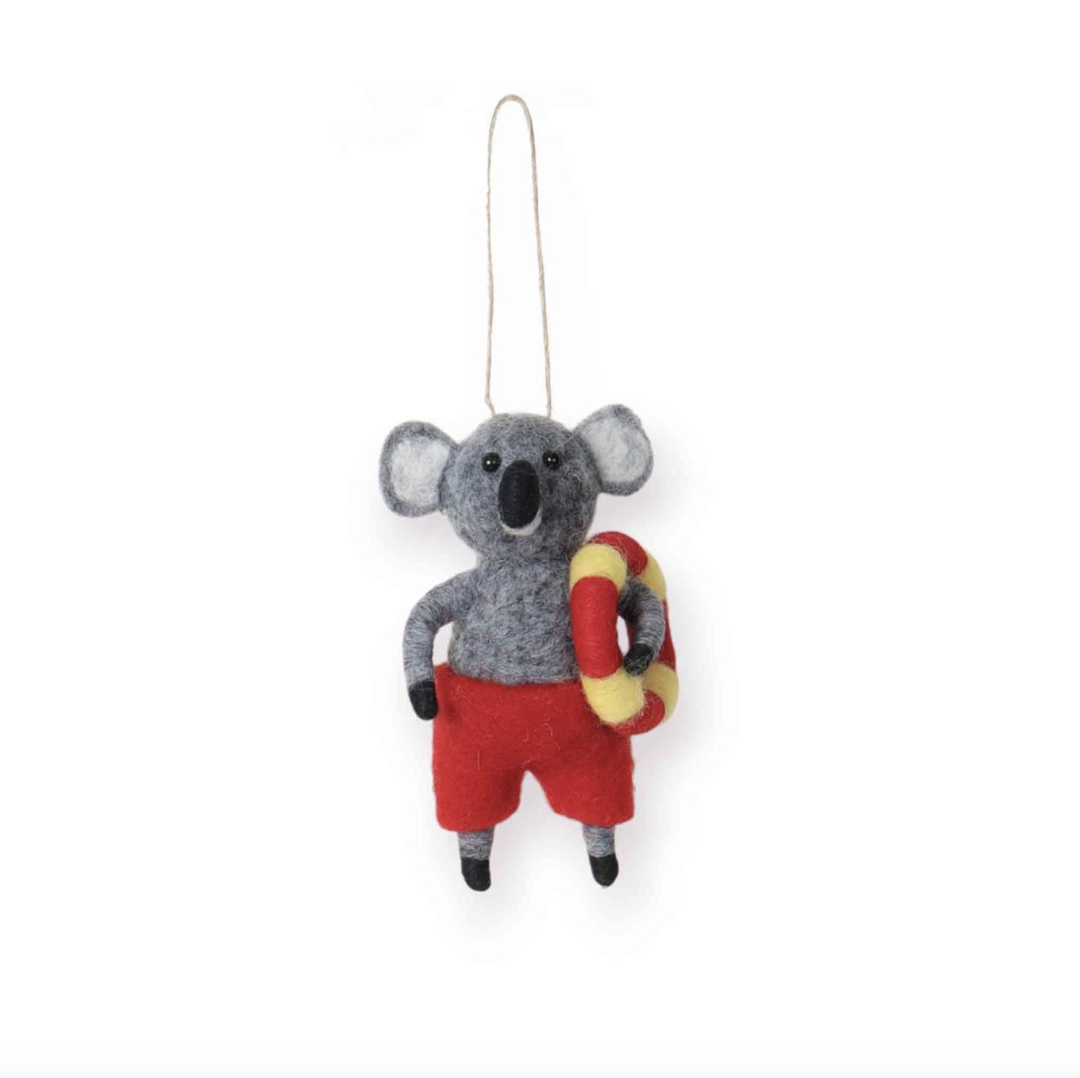 Felt Ornament - Summer Koala