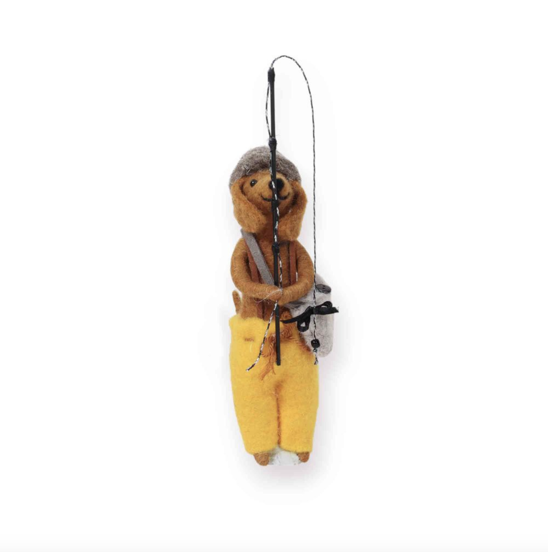 Felt Ornament - Fisher Dog