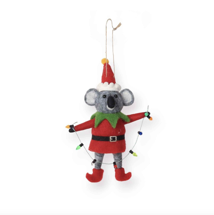 Felt Ornament - Elf Koala
