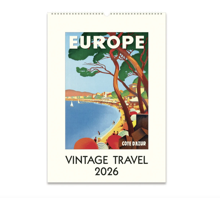 Cavallini 2026 Wall Calendar - Travel