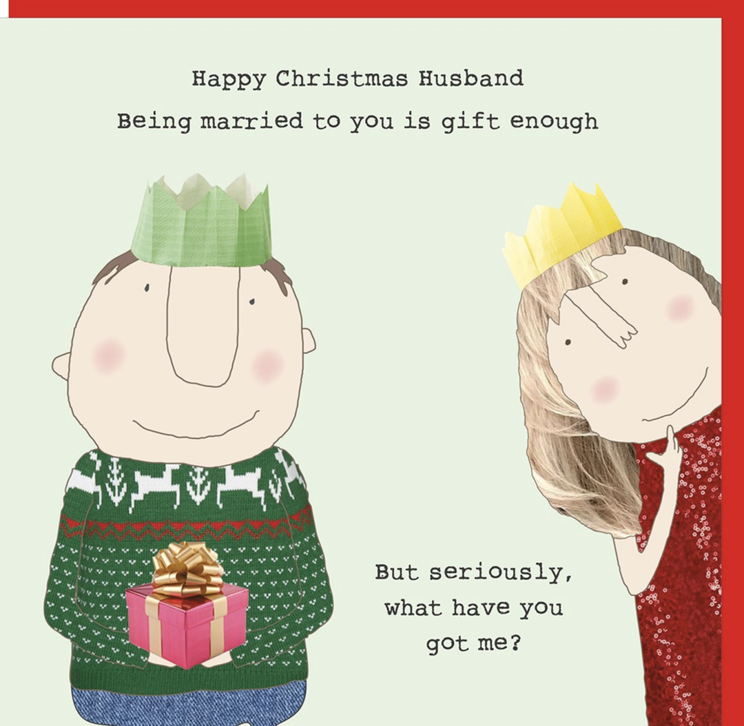 Rosie Made A Thing  Card - Husband Gift Enough