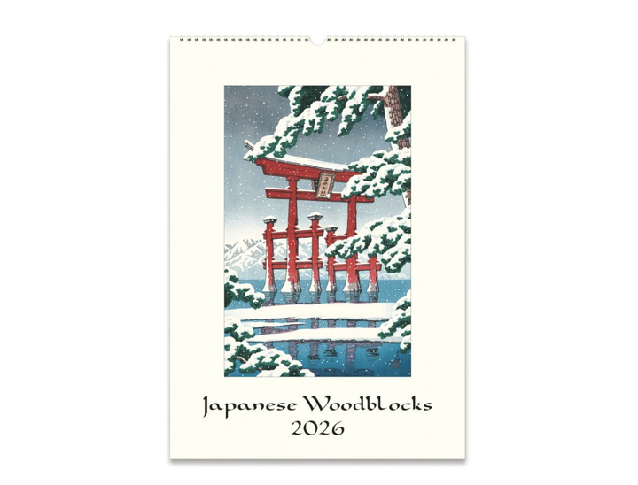 Cavallini 2026 Wall Calendar - Japanese Woodblocks