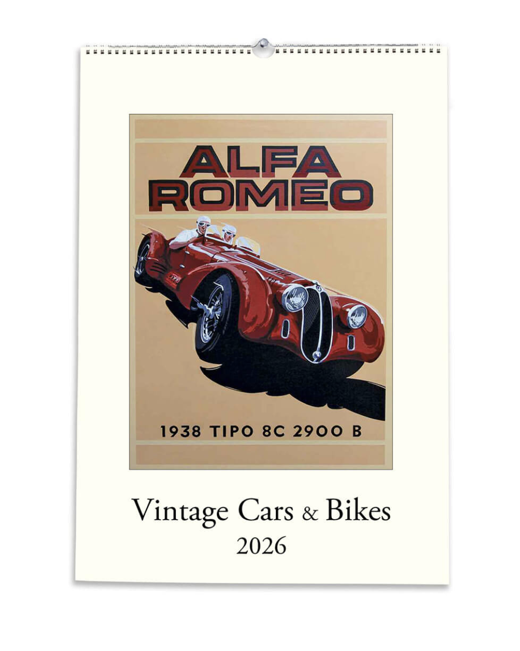 IFI 2026 Large Calendar - Vintage Cars