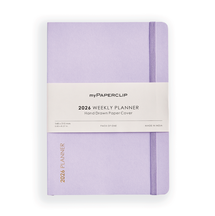 MyPaperclip 2026 Soft Cover A5 Slim Daily Planner - Lilac