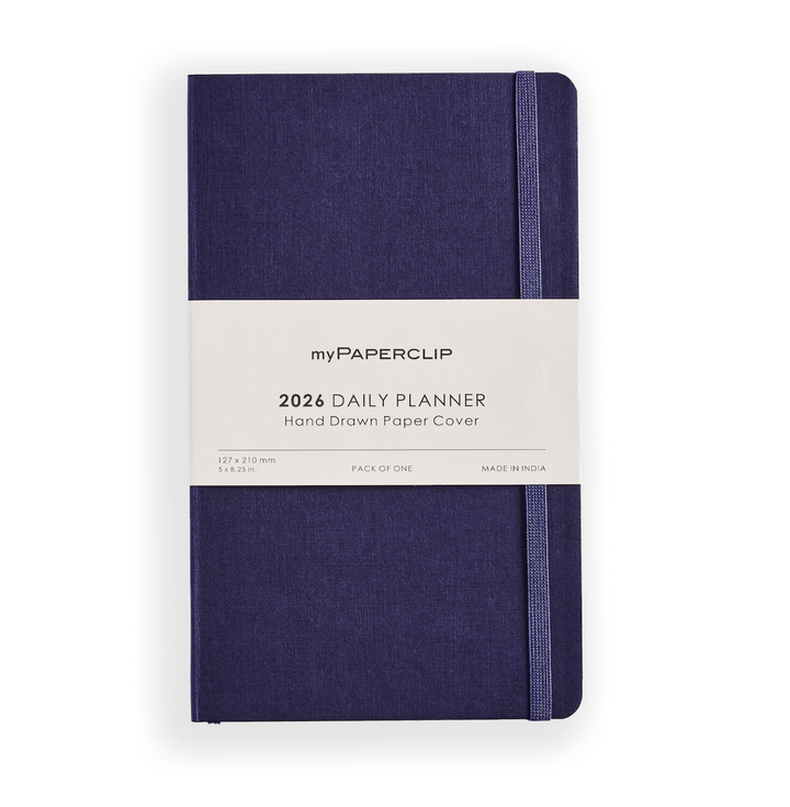 MyPaperclip 2026 Soft Cover A5 Daily Planner - Aubergine