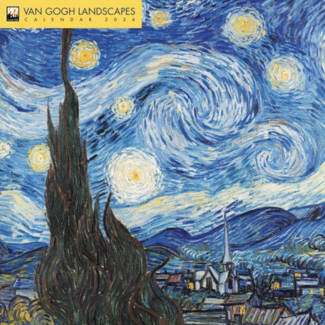 2026 Flame Tree Wall Calendar - Van Gogh Landscapes