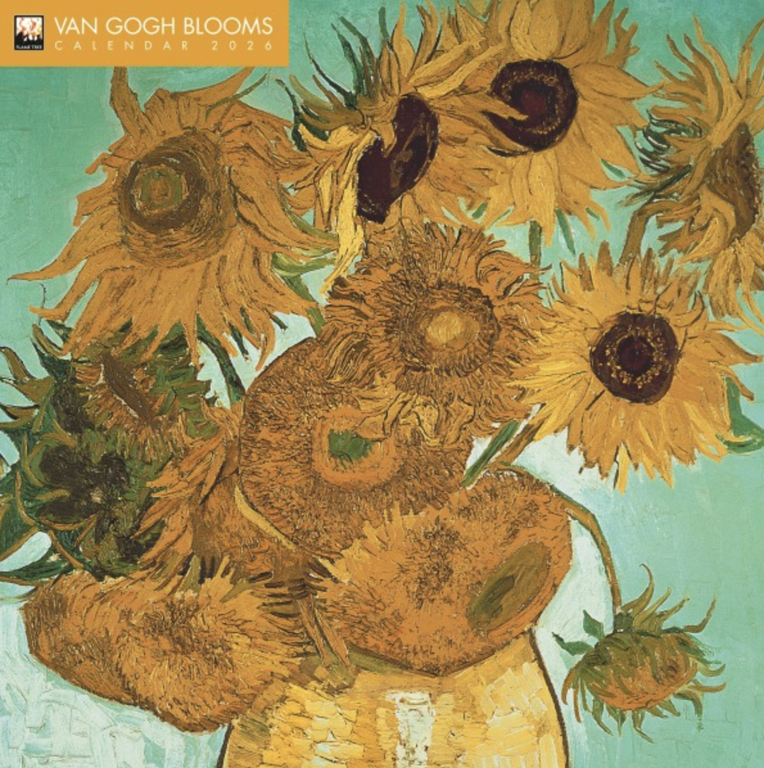 2026 Flame Tree Wall Calendar - Van Gogh Blooms
