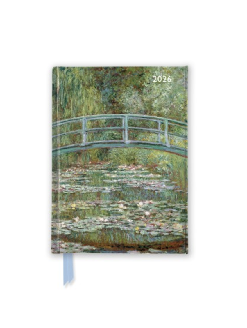 Flame Tree 2026 Diary - Claude Monet Bridge Pond of Water Lilies