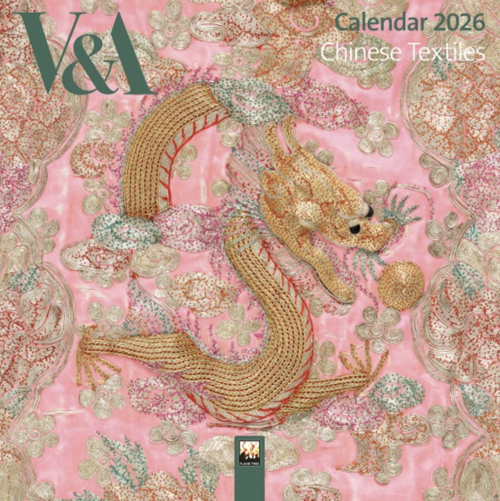 2026 Flame Tree Mini Calendar - V & A Chinese Textiles