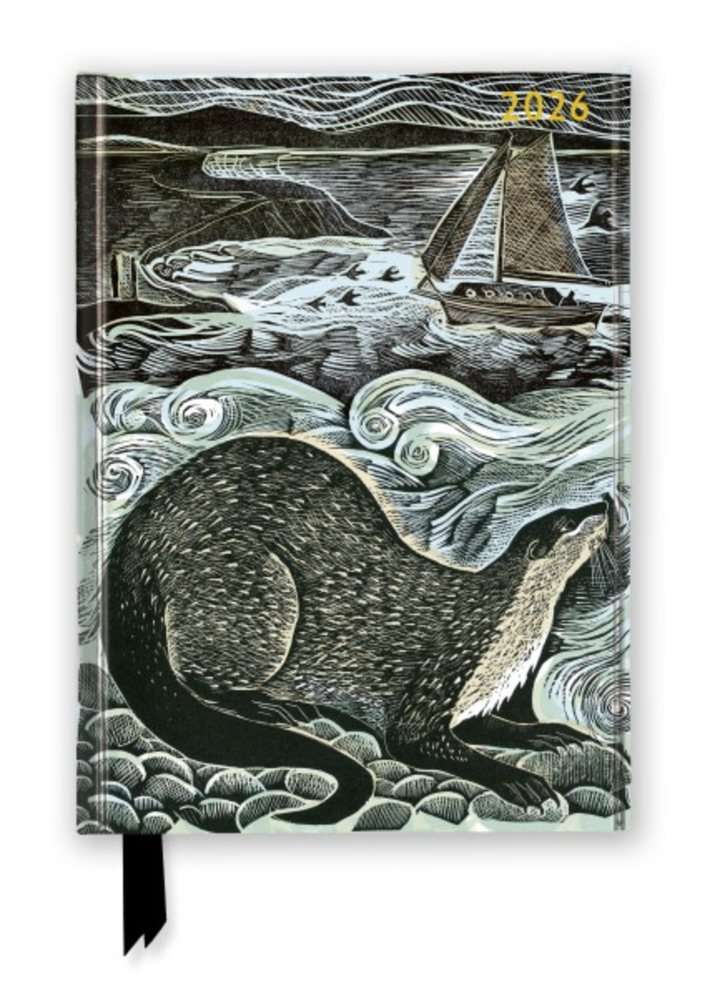 Flame Tree 2026 Diary - Angela Harding Shetland Otter