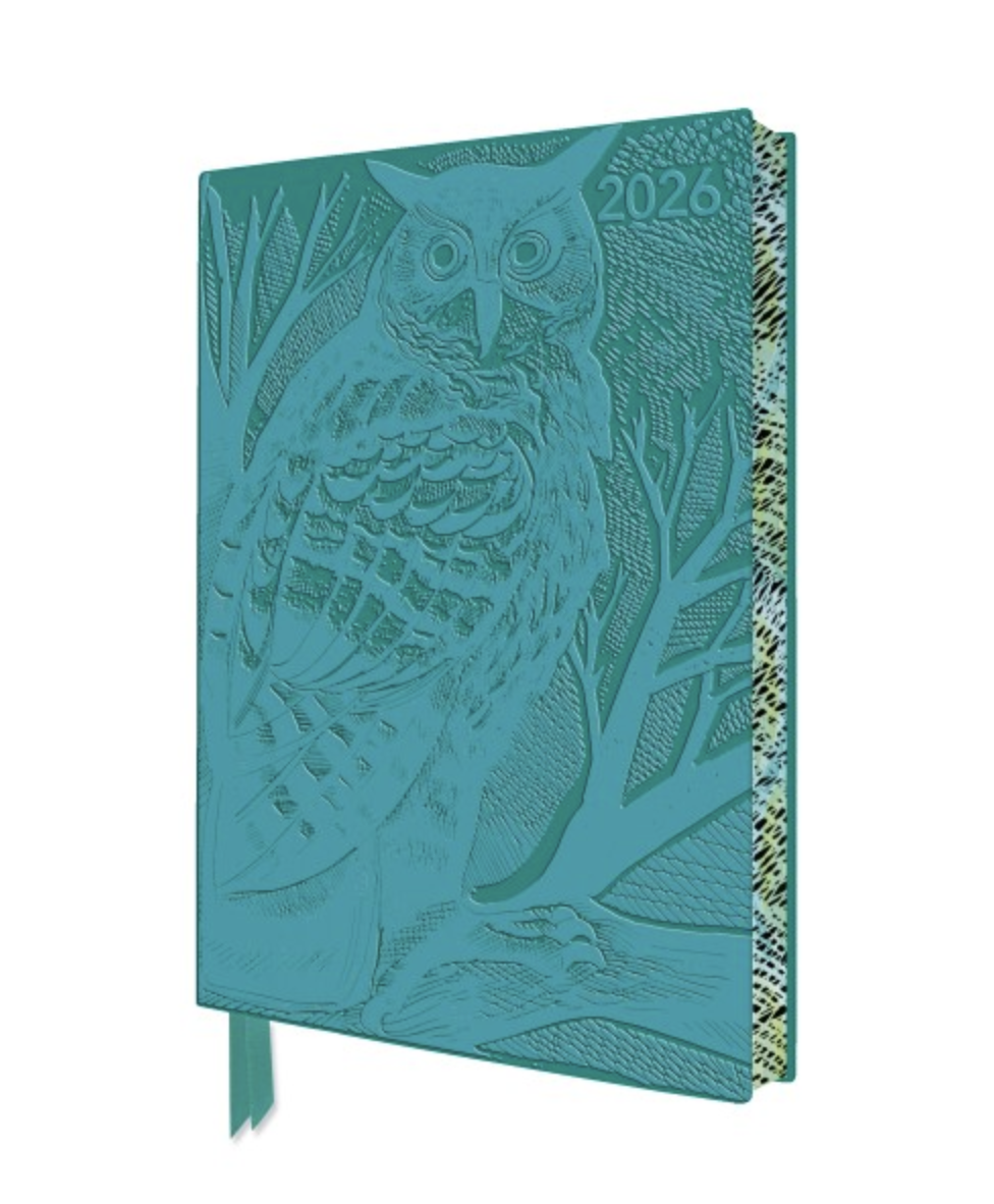 Flame Tree 2026 Diary - Angela Harding Long Eared Owl