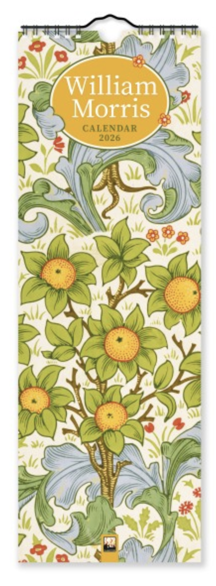 2026 Flame Tree Mini Calendar - William Morris