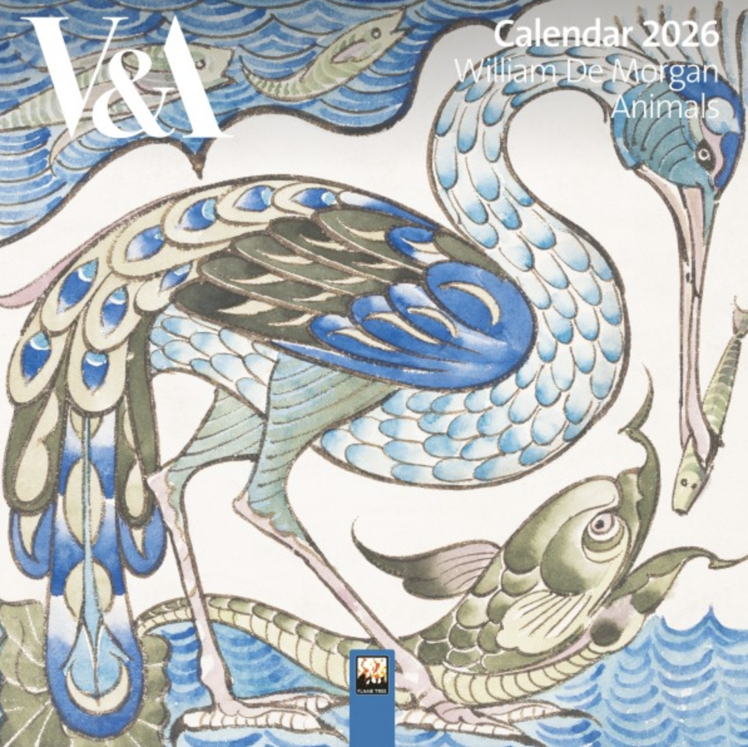 2026 Flame Tree Mini Calendar - V & A De Morgan Animals