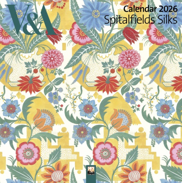 2026 Flame Tree Wall Calendar - V & A Spitalfields Silks