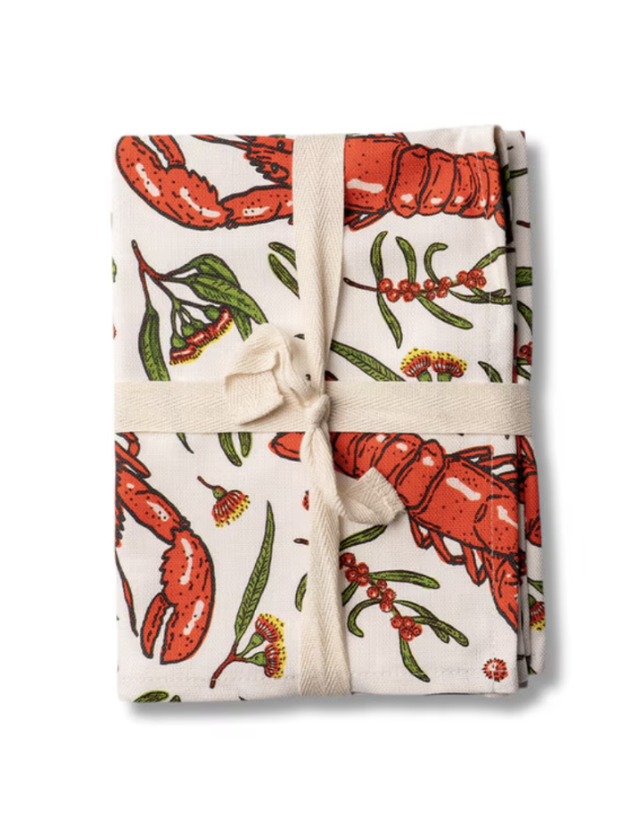 Studio Millgram Christmas Tea Towel - Lobster