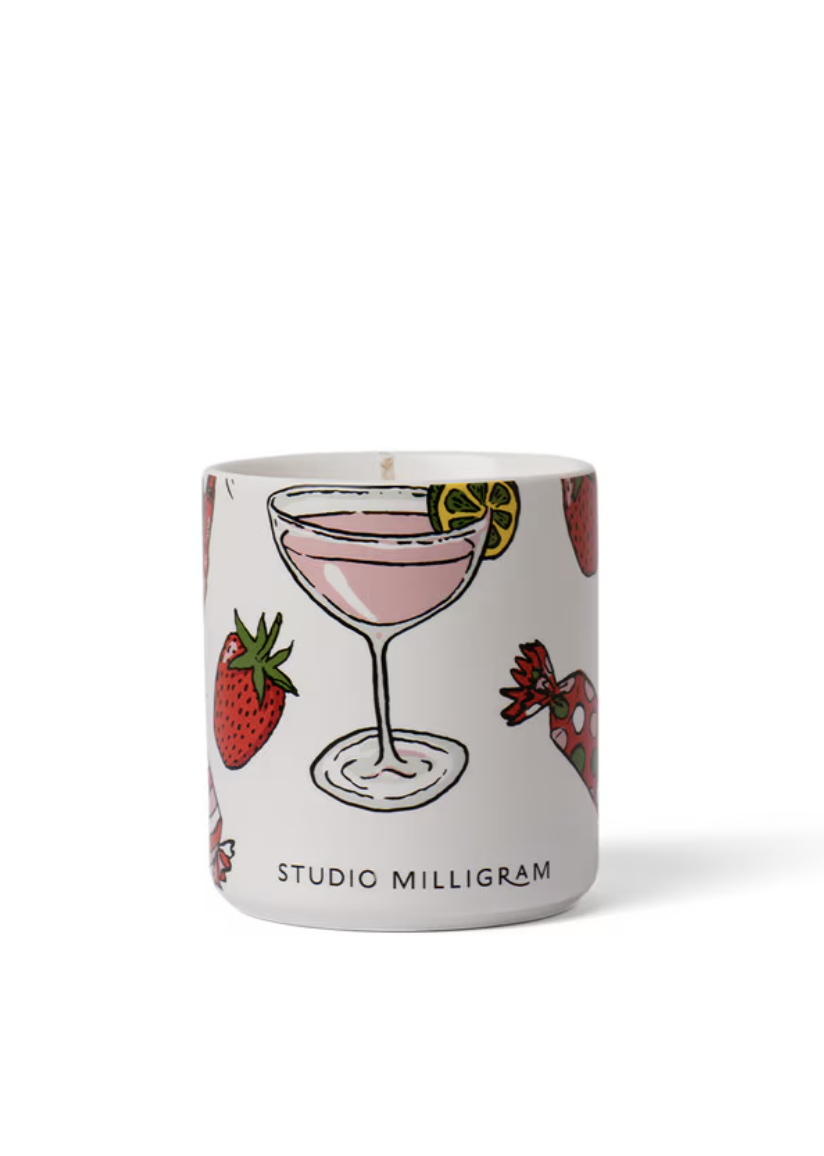 StudioStudio Millgram Christmas Ceramic Candle - Lobster ( Study of Trees)
