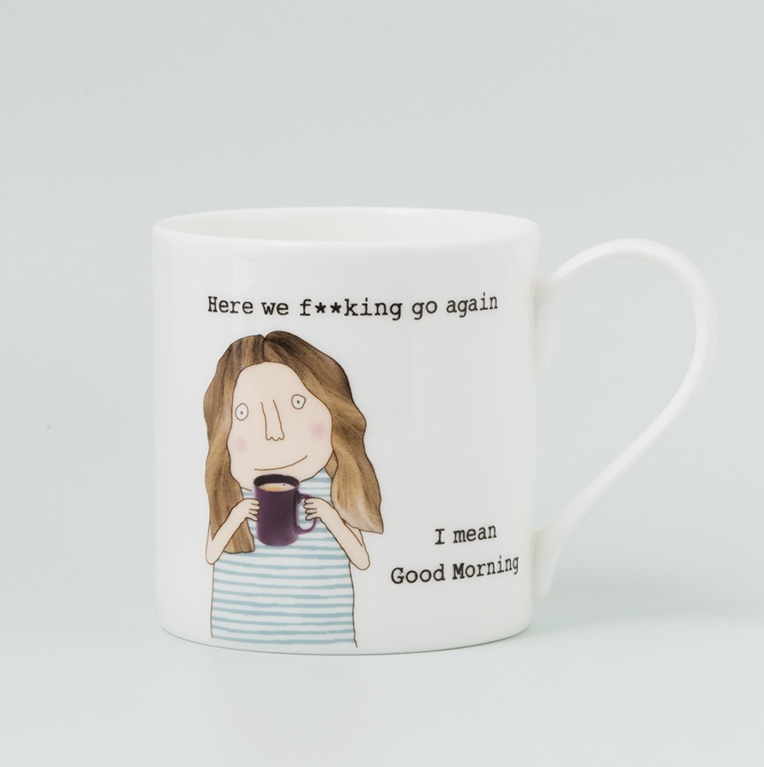 Rosie Made A Thing Bone China Mug - Here We Go (F)