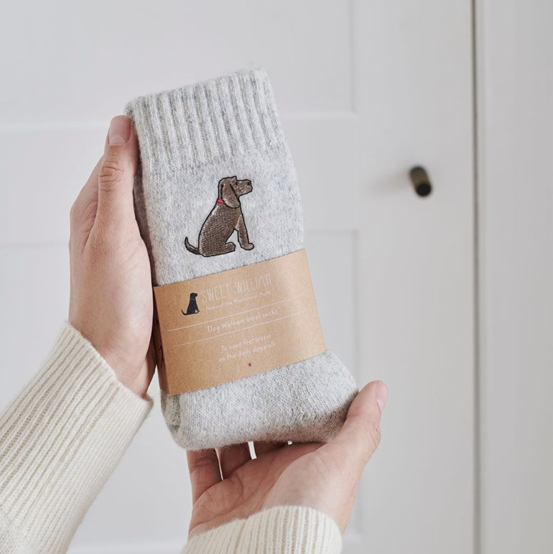 Sweet William Wool Socks - Chocolate Cocker Spaniel