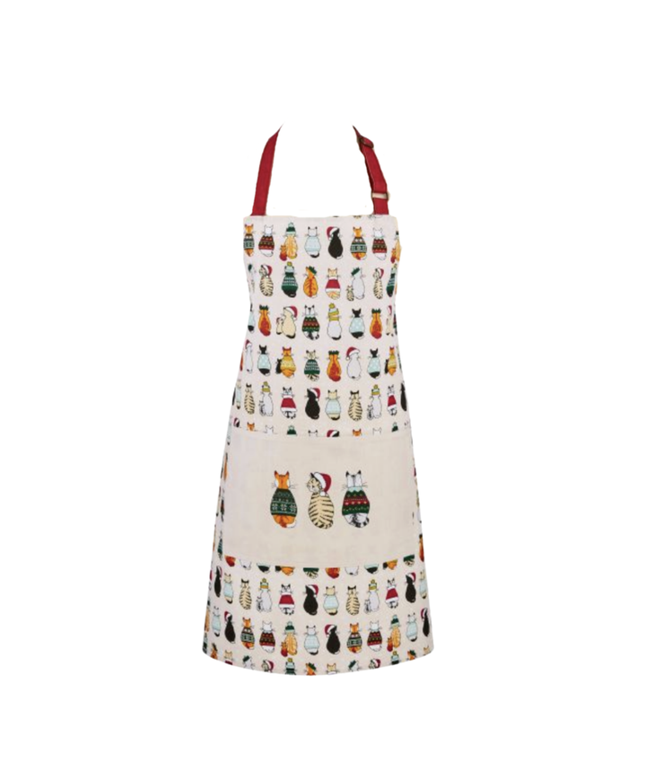 Cotton Apron - Christmas Cats