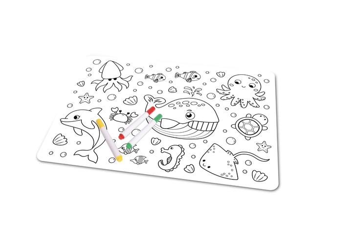 Colour In Placemat - Sealife