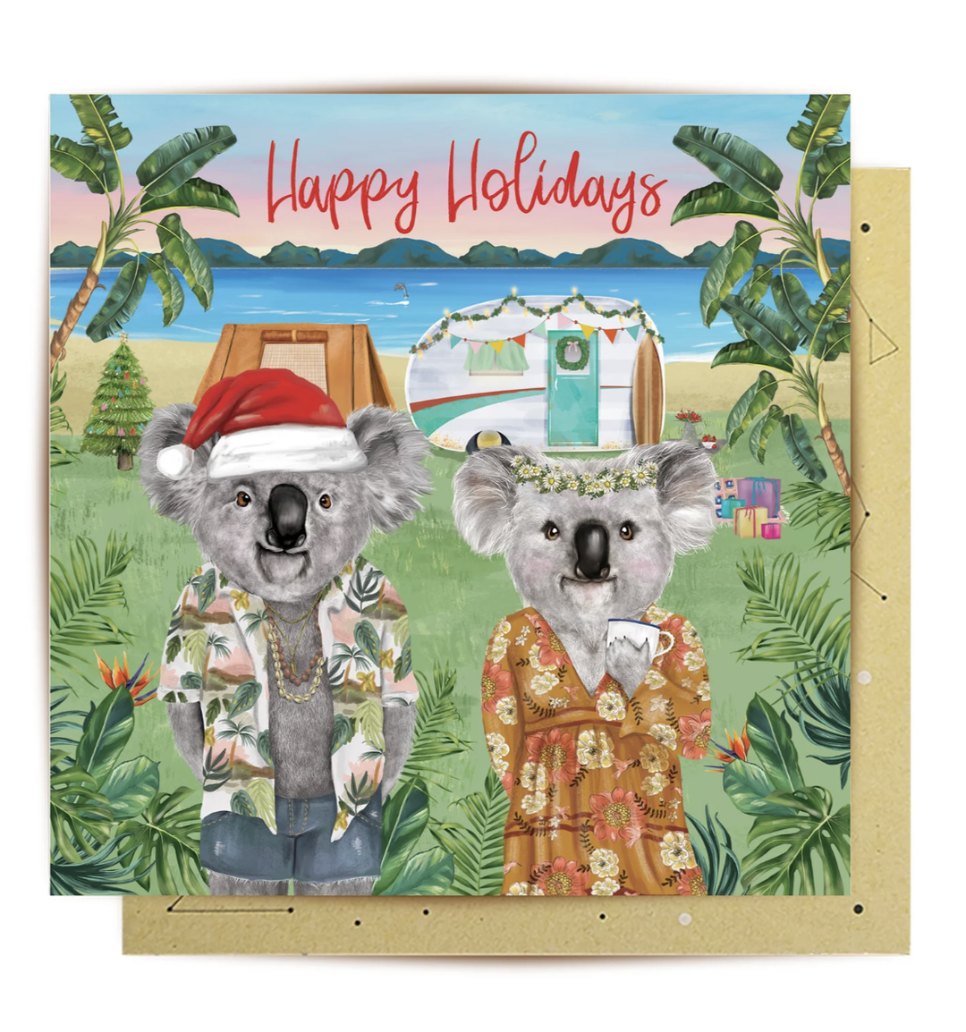 La La Land Christmas Card - Bob & Barb Camping