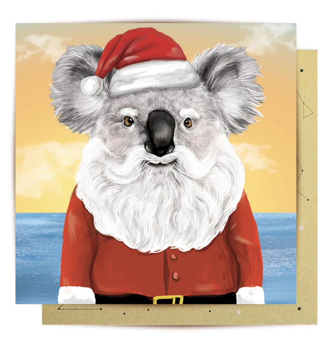 La La Land Christmas Card - Bearded Koala