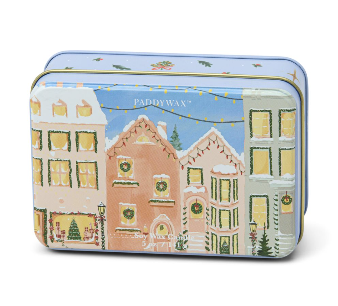 Christmas Tin Candle - Christmas Village - Gingerbread