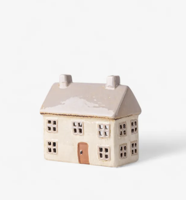 Alsac Cottage Tea Light - Light Grey