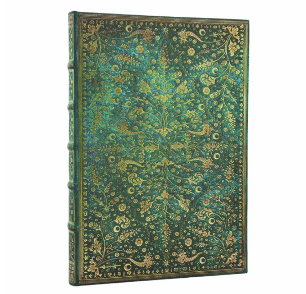 Hard Cover Journal - Emerald Flower