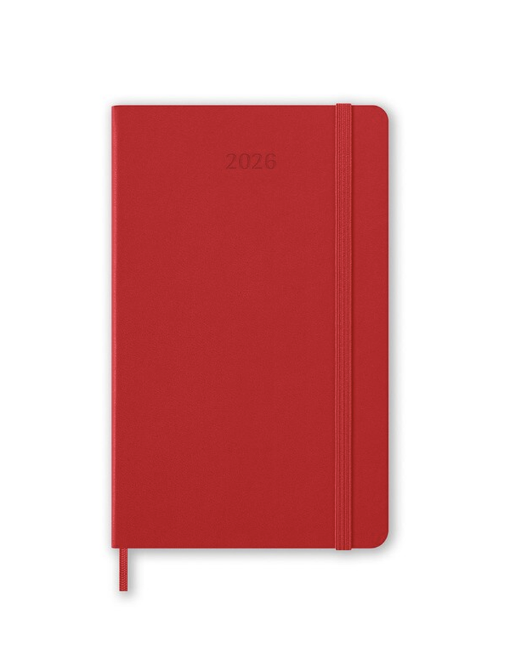 Moleskine 2026 Weekly, Large, Hard Cover Diary - Scarlet Red
