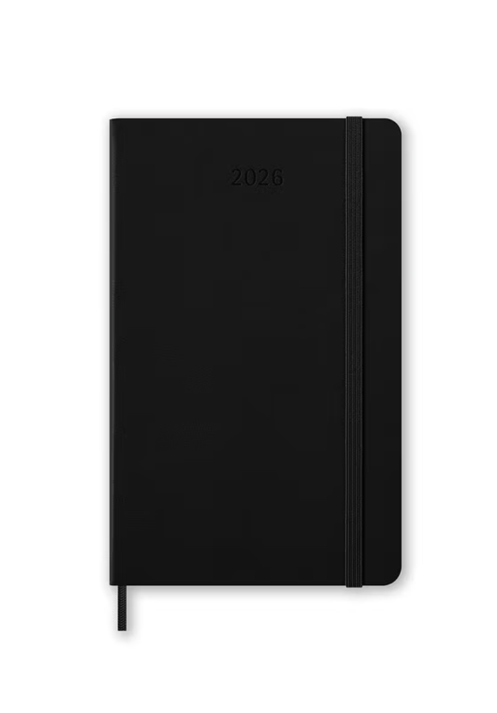 Moleskine 2026 Weekly, Large, Hard Cover Diary - Black