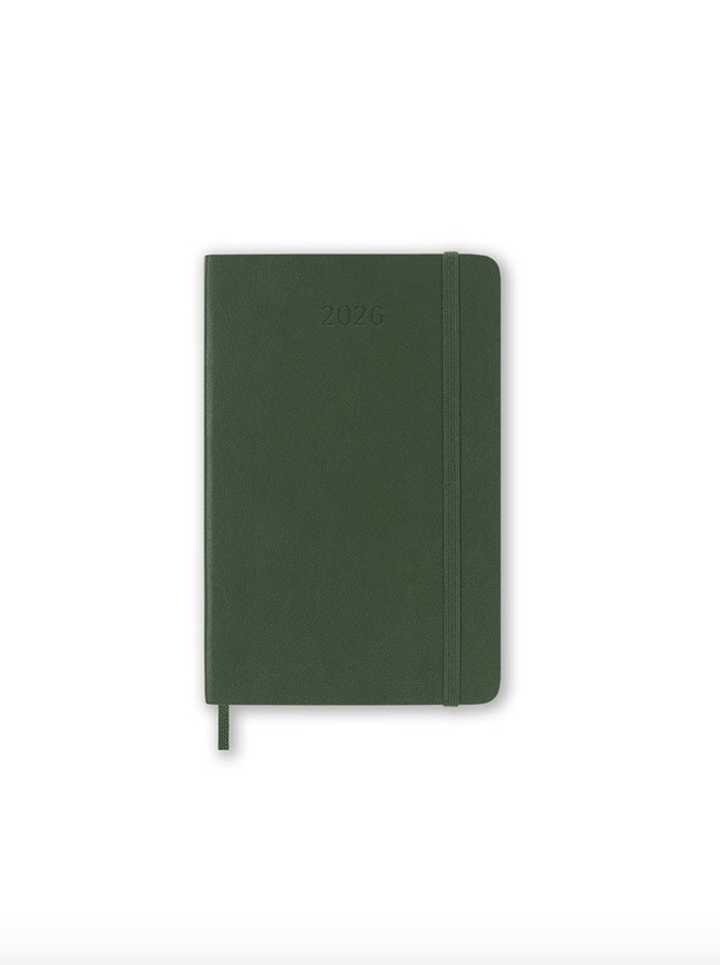 Moleskine 2026 Weekly, Pocket, Soft Cover Diary - Myrtle Green