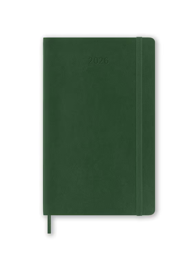 Moleskine 2026  Weekly, Large, Soft Cover Diary - Myrtle Green