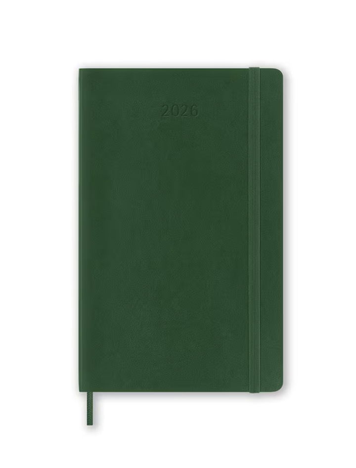 Moleskine 2026  Weekly, Large, Soft Cover Diary - Myrtle Green