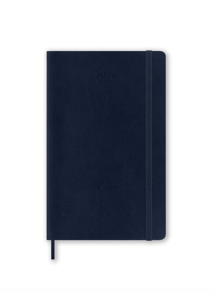 Moleskine 2026 Daily, Large, Soft Cover Diary - Sapphire Blue