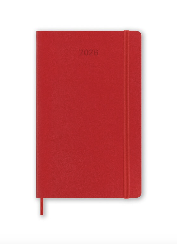 Moleskine 2026  Weekly, Large, Soft Cover Diary - Scarlet Red