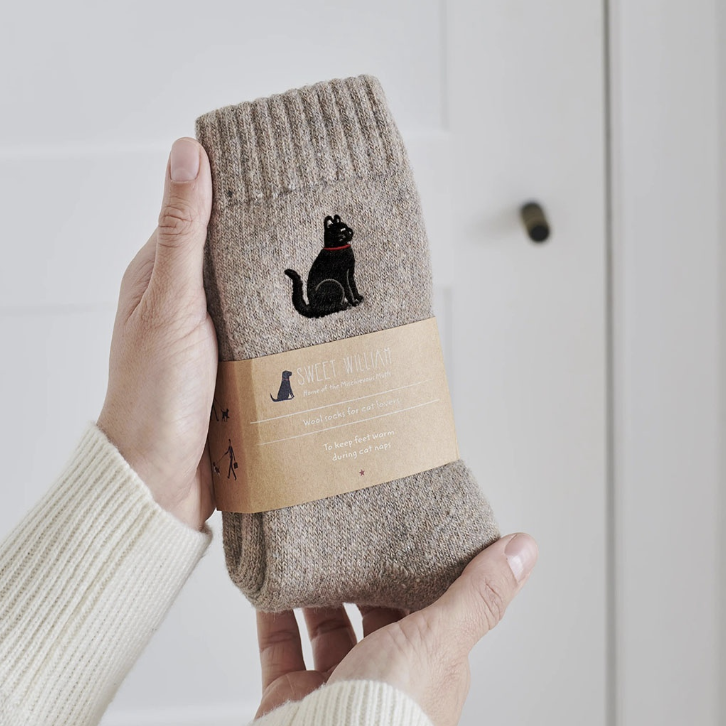 Sweet William Socks - Black Cat