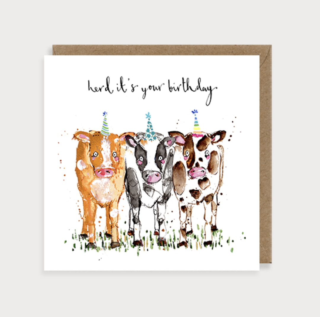 Furry Friends Card - Birthday Herd