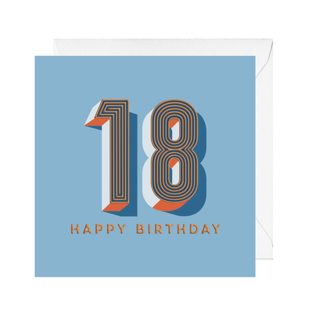 Decade Card - Happy Birthday 18