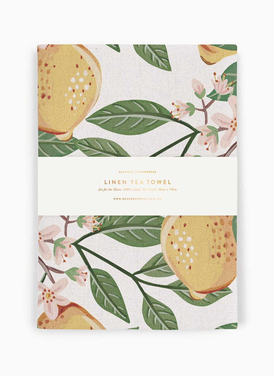 Bespoke Linen Tea Towel - Lemons