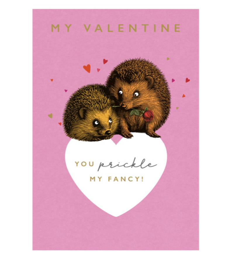 The Art File Card - Two Hedgehogs