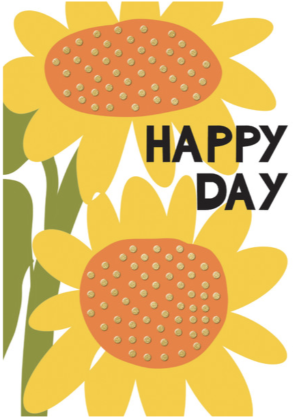 Belle Card - Happy Day Sunflowers